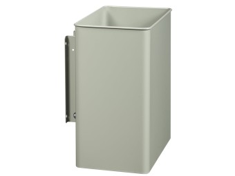 Corbeille de ville 27L métallique pivotante rectangulaire Tourny