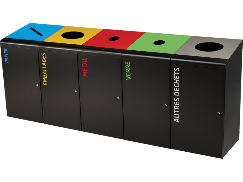Borne de tri sélectif 120L Tripoz