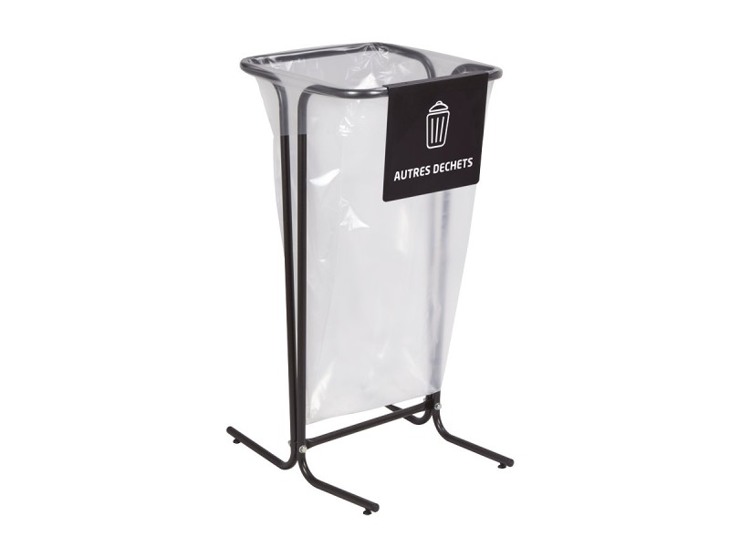 Support de sac tubulaire 110l sur pieds ou sur roulettes Tubag