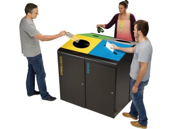 Borne de tri sélectif 120L Tripoz