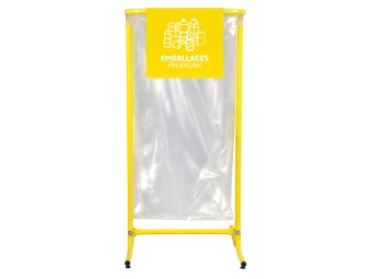 Support de sac tubulaire 110l sur pieds ou sur roulettes Tubag