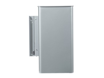 Corbeille de ville 27L métallique pivotante rectangulaire Tourny