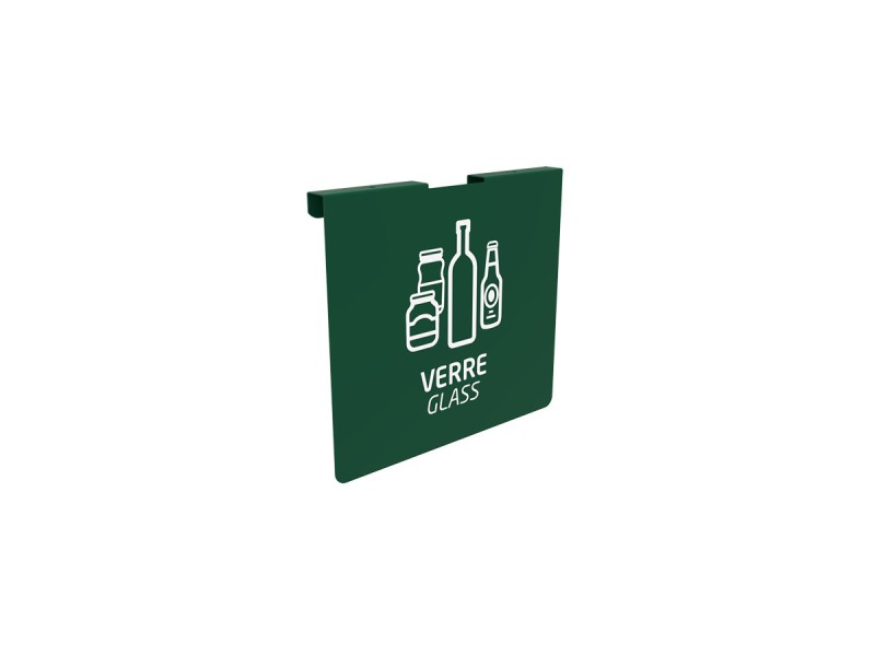Plaque signalétique de tri pour support de sac Tubag