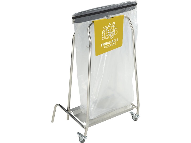 Plaque signalétique de tri pour support de sac Tubag