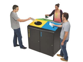 Borne de tri sélectif 120L Tripoz