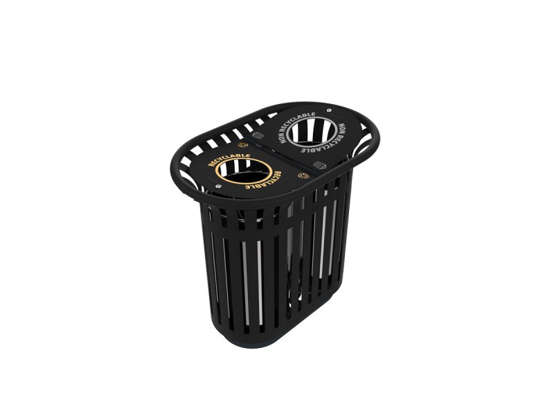 Corbeille Tulipe double flux 2x40L ou 2x 60 L