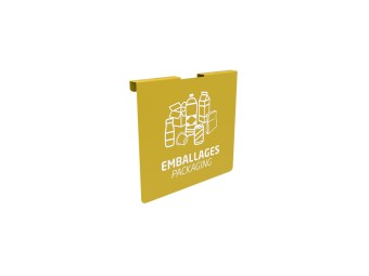 Plaque signalétique de tri pour support de sac Tubag