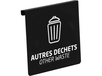 Plaque signalétique de tri pour support de sac Tubag