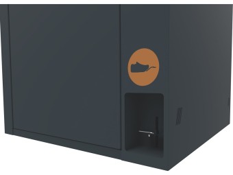 Point de tri 1 flux biodéchets avec 1 bac roulant 120L ou 240L Trirok