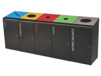 Borne de tri sélectif 120L Tripoz