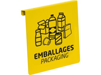 Plaque signalétique de tri pour support de sac Tubag