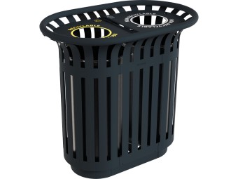 Corbeille Tulipe double flux 2x40L ou 2x 60 L