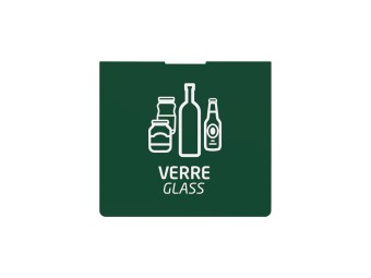 Plaque signalétique de tri pour support de sac Tubag