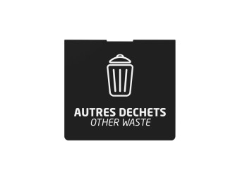 Plaque signalétique de tri pour support de sac Tubag