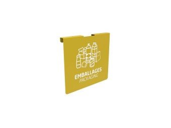Plaque signalétique de tri pour support de sac Tubag