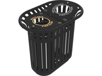 Corbeille Tulipe double flux 2x40L ou 2x 60 L