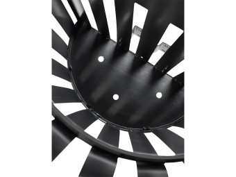 Corbeille Tulipe demi-cercle 35L fixation murale ou poteau