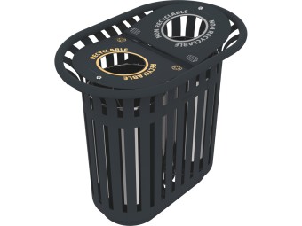 Corbeille Tulipe double flux 2x40L ou 2x 60 L