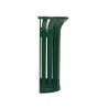 Corbeille Tulipe demi-cercle 35L fixation murale ou poteau