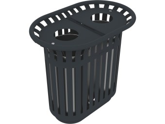 Corbeille Tulipe double flux 2x40L ou 2x 60 L