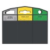 Point de tri 3 flux avec 3 bacs roulants 120L, 240L ou 340L Trirok