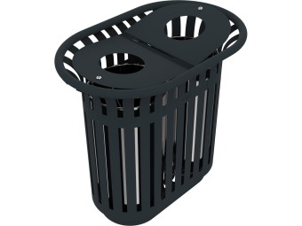 Corbeille Tulipe double flux 2x40L ou 2x 60 L