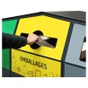 Point de tri 3 flux avec 3 bacs roulants 120L, 240L ou 340L Trirok
