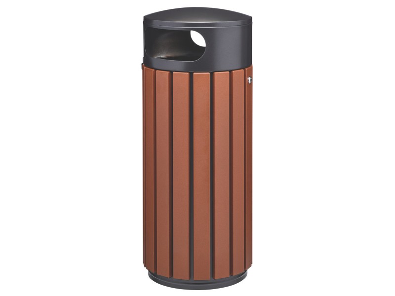 Corbeille de ville 60 ou 80L Zeno Alu