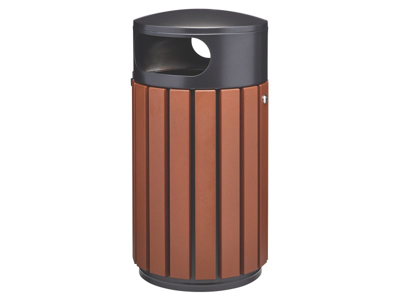 Corbeille de ville 60 ou 80L Zeno Alu