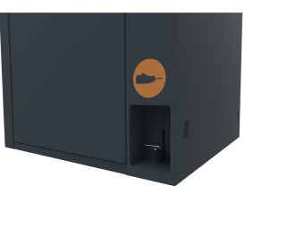 Point de tri 1 flux biodéchets avec 1 bac roulant 120L ou 240L Trirok