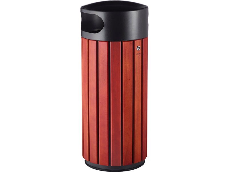Poubelle de ville 40 ou 60L Zeno Bois