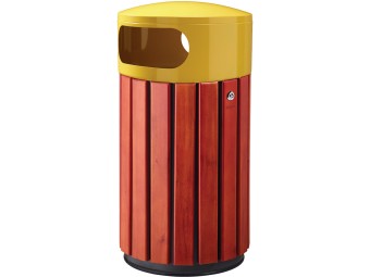 Poubelle de ville 40 ou 60L Zeno Bois