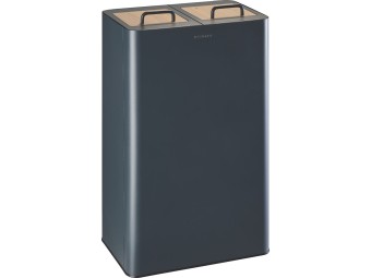 Poubelle intérieur double flux 2 x 40L tri sélectif Venus Signature