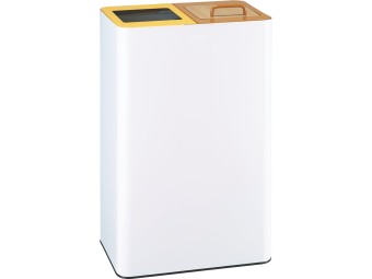 Poubelle intérieur double flux 2 x 40L tri sélectif à composer Venus