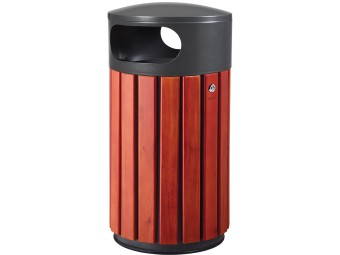 Poubelle de ville 40 ou 60L Zeno Bois