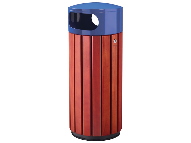 Poubelle de ville 40 ou 60L Zeno Bois