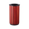 Poubelle extérieur 80L en bois avec tête entonnoir Zeno Bois Access