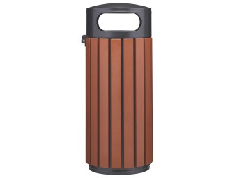 Corbeille de ville 60 ou 80L Zeno Alu
