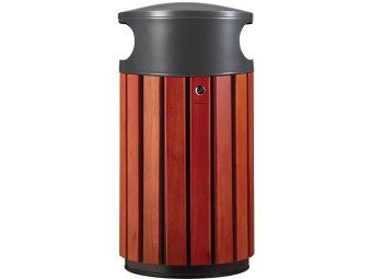 Poubelle de ville 40 ou 60L Zeno Bois