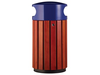 Poubelle de ville 40 ou 60L Zeno Bois