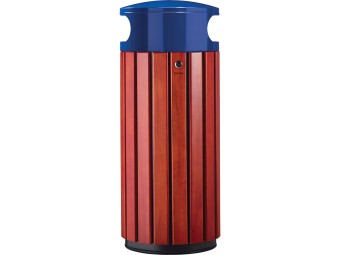 Poubelle de ville 40 ou 60L Zeno Bois