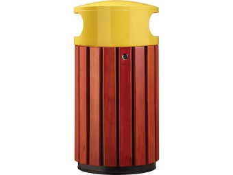 Poubelle de ville 40 ou 60L Zeno Bois