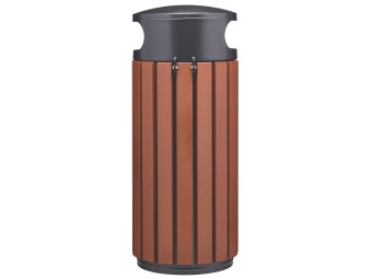 Corbeille de ville 60 ou 80L Zeno Alu