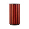 Poubelle extérieur 80L en bois avec tête entonnoir Zeno Bois Access