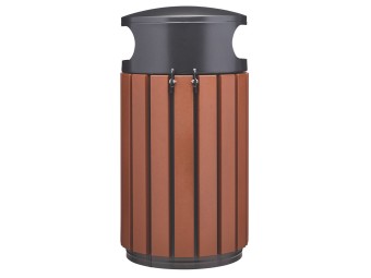 Corbeille de ville 60 ou 80L Zeno Alu