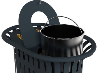 Corbeille Tulipe double flux 2x40L ou 2x 60 L