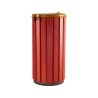 Poubelle extérieur 80L en bois avec couvercle plein Zeno Bois Protec
