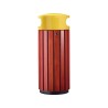 Poubelle de ville 40 ou 60L Zeno Bois
