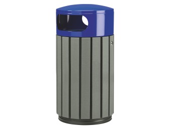 Poubelle extérieur en briques alimentaires recyclées Zeno Etik