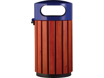 Poubelle de ville 40 ou 60L Zeno Bois